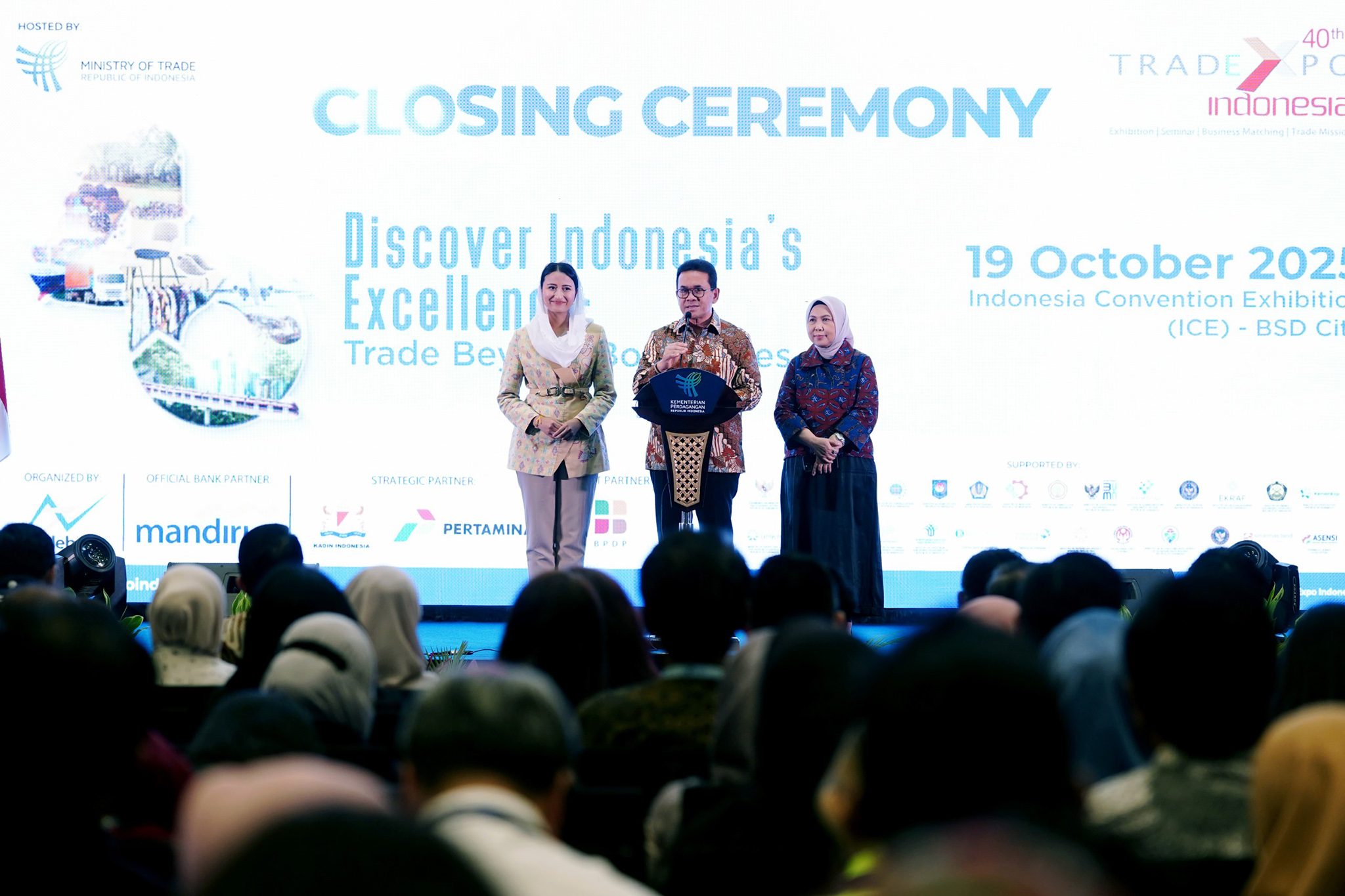 Closing Ceremony Trade Expo Indonesia ke-40